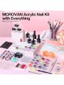 Morovan Acrylic Nails Kit with Everything: for Beginners Nail Set Professional Acrylic with Everything Acrylic Nails Set Full Acrylic Nail Supplies