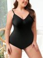 Plus Solid Cami Shapewear Bodysuit