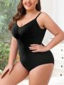 Plus Solid Cami Shapewear Bodysuit