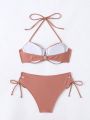 SHEIN Swim BAE Women's Underwire Sexy Bikini Set