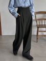 FRIFUL Women's Pleated Long Pants