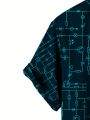 Men's Geometric Printed Short Sleeve Shirt