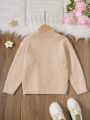 Cute Casual Heart Pattern Girls (toddler) Sweater