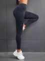 Yoga Basic High Waist Hip Lifting Sports Leggings