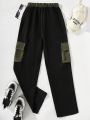 Teen Girl Flap Pocket Side Cargo Pants