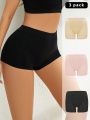 Women's Solid Color Boxer Shorts