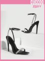 Cuccoo Party Collection Rhinestone Decor Ankle Strap High-heeled Sandals