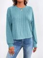 SHEIN Essnce Solid Drop Shoulder Tee