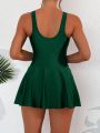 SHEIN Swim Chicsea Ladies' Ruffle One-Piece Swimsuit