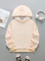 Fall Kids' Casual Hoodie With Letter & Rabbit Print