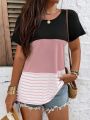 Striped Colorblock T-shirt