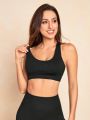 Women's Sports Bra With Back Buckle