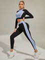 Colorblock Zipper Front Tracksuit