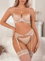 Lace Lingerie Set With Underwire