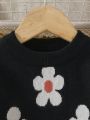 Baby Girl Flower Pattern Sweater