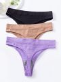 3pcs Seamless Women's Thongs