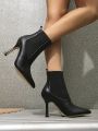 Sexy Pointed Toe High Heel Ankle Boots For Women