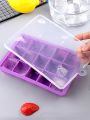 1pc Random Color Ice Cube Mold, 15 Grid Ice Tray For Kitchen