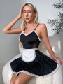 Women's Lace Patchwork Cami Dress Costume