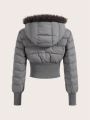 SHEIN ICON Short Hooded Padded Jacket