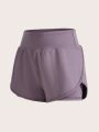 SHEIN Street Sport Ladies' Solid Color Sports Shorts