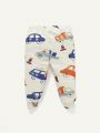 Cozy Cub Baby Boy Cartoon Graphic Tee & Pants PJ Set