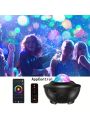 1PC Projector With Remote Control And BT Wireless Speaker, App Control, Multi-Color Dynamic Projection Star Night Light Projector For Children Adult Bedrooms, Bedroom Decor Aesthetics