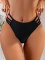 Cutout Side Swim Bottom