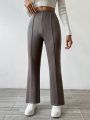 SHEIN Unity Solid Flared Pants