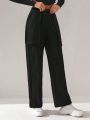 TORRION Women'S Solid Color Pants With Big Pockets