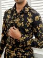 SHEIN Men Baroque Print Shirt