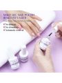 Saviland (3 PACK) Gel Nail Polish Remover, Soak-off Gel Remover for Nails Within 3-6 Minutes - Quick & Easy - Dip Powder Removal, No Need For Foil, Soaking Or Wrapping