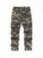 Teenage Boys' Camouflage Cargo Jeans