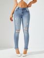 Women's Distressed Skinny Jeans