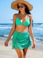 SHEIN Swim Basics 3pcs/set Separated Swimwear