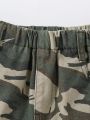 Boys' Vintage Street Style Multi-pocket Loose Fit Comfortable And Versatile Denim Shorts