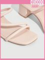 Cuccoo Everyday Collection Solid Color Women'S Fashion High Heel Sandals