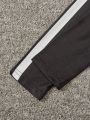 Teenage Girls' Side Braided Base Layer T-shirt And Fleece-lined Sweatpants Set