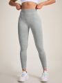 Yoga High Street Solid Color High Waisted Sports Leggings