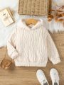 SHEIN Kids FANZEY Girls' Plush Long Sleeve Sweatshirt For Autumn And Winter