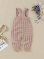 Baby Girls' Knitted Overalls Romper
