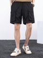 Men'S Drawstring Waist Bias Pocket Shorts