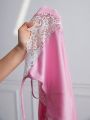 Women's Contrast Color Lace Patchwork Cami Dress