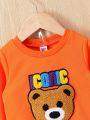 Baby Boy Bear Print Sweatshirt & Sweatpants