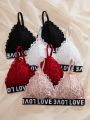 Love Jacquard Lace Lingerie Set (Valentine'S Day Style)