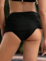 SHEIN Leisure Women's Solid Color Bikini Bottom