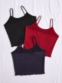 Milk Silk Combination Solid Color Camisole Thermal Vest