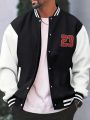 Men's Letter Pattern Baseball Jacket