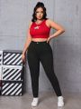 Women'S Plus Size Solid Color Slim Fit Denim Pants