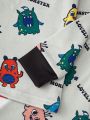 Little Boys' Cartoon Letter Print Homewear Set